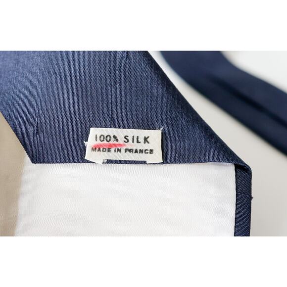 VTG Dunhill France Silk Embroidered Tie Business Casual Party Formalwear Retro - Picture 14 of 16